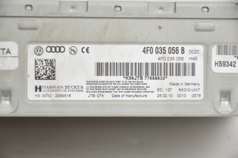 TUNER RADIA MODUŁ AUDI A6 C6 4F0035056B