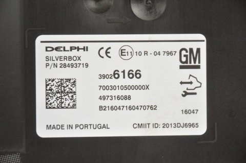 MODUŁ STEROWNIK NAWIGACJI OPEL INSIGNIA A 39026166