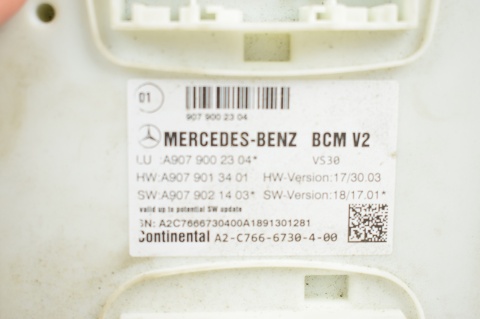 MODUŁ STEROWNIK SAM BCM MERCEDES W910 W907 A9079002304