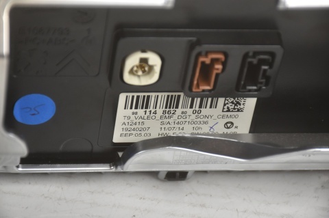 WYŚWIETLACZ EKRAN NAWIGACJI PEUGEOT 308 II 981148628000