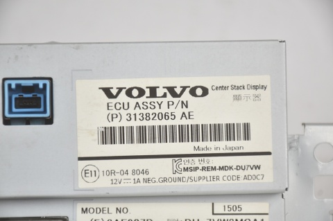 WYŚWIETLACZ EKRAN NAWUGACJI VOLVO S60 II V60 31382065AE