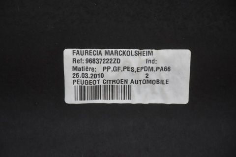 PÓŁKA TYLNA TYŁ CITROEN DS3