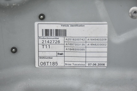 DRZWI PRZEDNIE PRZÓD LEWE MERCEDES GL I X164