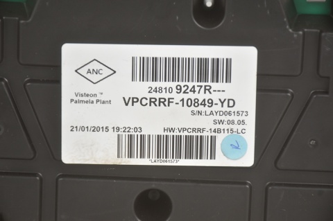 LICZNIK ZEGARY RENAULT CLIO IV 248109247R