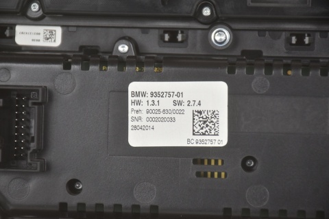 PANEL KLIMATYZACJI RADIA BMW 5 F10 F11 9352757