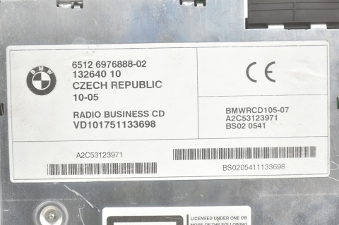 RADIO CD BMW X3 E83 Z4 E85 6976888 BUSINESS