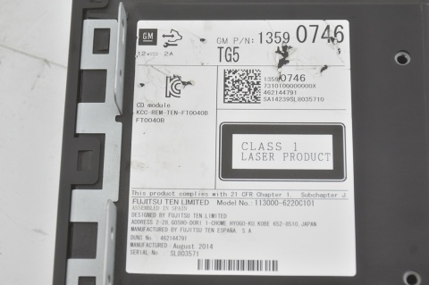 RADIO NAWIGACJA WYŚWIETLACZ ZESTAW OPEL INSIGNIA A LIFT 90924576