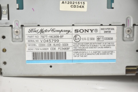 RADIO SONY FORD MONDEO MK4 S-MAX 7S7T-18C939-BF