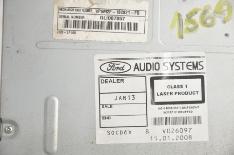 RADIO SONY FORD MONDEO MK4 S-MAX 7S7T-18C939-BF