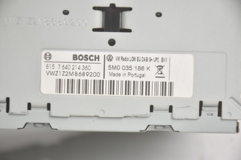 RADIO VW GOLF V TIGUAN TOURAN 5M0035186K