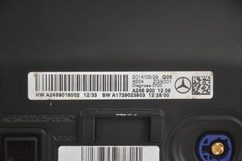 WYSWIETLACZ EKRAN MERCEDES W176 W246 A2469001206