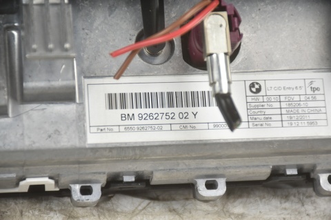 WYŚWIETLACZ RADIA EKRAN BMW F30 F20 9262752