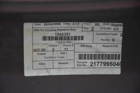 ZDERZAK PRZEDNI PRZÓD MINI COOPER ONE R56