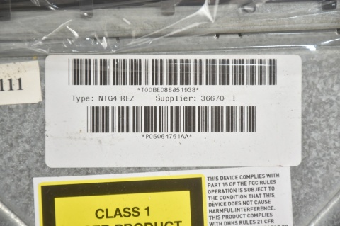 RADIO NAWIGACJA JEEP PATRIOT ANTITHEFT MyGIG NTG4 REZ P05064761AA