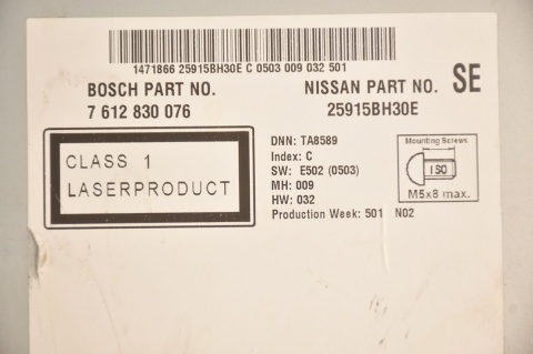 RADIO NAWIGACJA NISSAN QASHQAI J10 7612830076