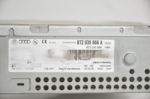 CZYTNIK NAWIGACJI MMI AUDI MULTIMEDIA A5 8T Q5 A4 B8 8T2035666A