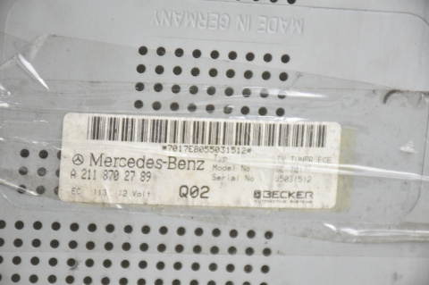 MODUŁ NAWIGACJI MAP MERCEDES BECKER A2118702789 W211 W209