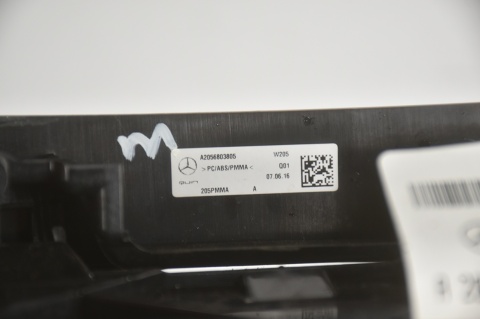PANEL TUNEL ŚRODKOWY SCHOWEK MERCEDES C W205 A2056803805