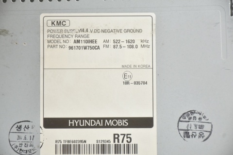 RADIO CD KIA RIO III 961701W750CA AM110IHEE