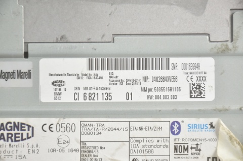 RADIO CZYTNIK NAWIGACJI BMW F F10 F11 6821135