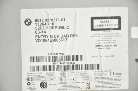 RADIO CZYTNIK NAWIGACJI BMW F20 F21 13264010