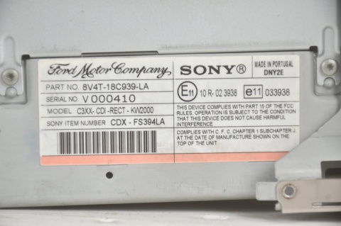 RADIO FORD KUGA SONY CD 8V4T-18C939-LA