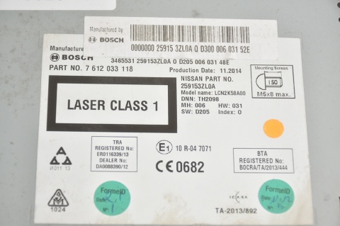 RADIO NAVIGACJA NISSAN PULSAR 7612033118 259153ZL0A