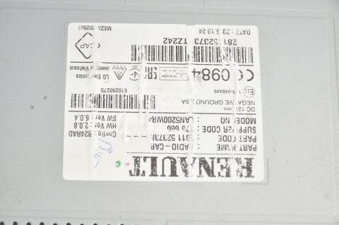 RADIO NAWIGACJA DACIA SANDERO II 281152373R