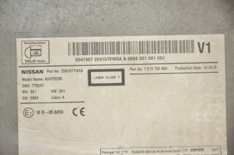 RADIO NAWIGACJA NISSAN QASHQAI II J11 7513750255