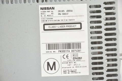 RADIO NISSAN QASHQAI J10 28185-JD05A