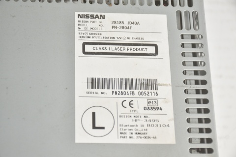RADIO NISSAN QASHQAI J10 28185-JD40A