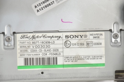 RADIO RADIOODTWARZACZ FORD 8S7T-18C939-LD