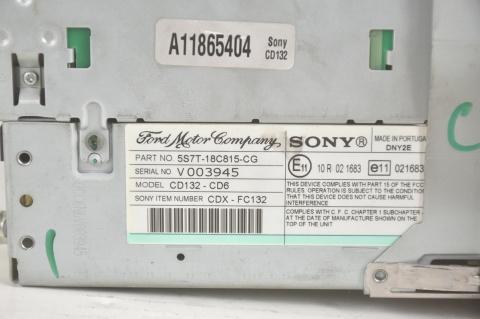 RADIO RADIOODTWARZACZ SONY FORD 5S7T-18C815-CG