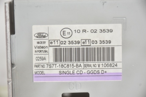 RADIO RADIOODTWARZACZ SONY FORD 7S7T-18C815-BA