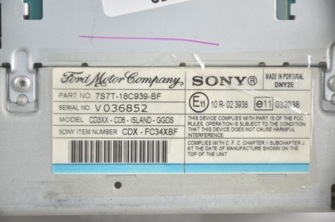 RADIO SONY FORD MONDEO MK4 S-MAX 7S7T-18C939-BF