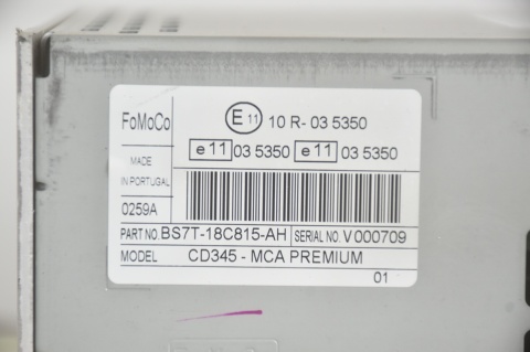 RADIOODTWARZACZ FORD SONY BS7T-18C815-AH