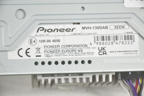 RADIOODTWARZACZ RADIO PIONEER MVH-130DAB