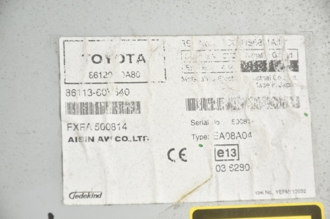 RADIOODTWARZACZ TOYOTA AVENSIS III T27 86120-20A80