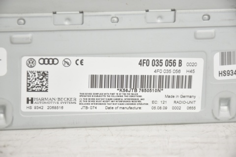 TUNER RADIA MODUŁ AUDI A6 C6 4F0035056B