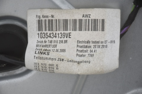 DRZWI PRZEDNIE PRZÓD LEWE VW TRANSPORTER T5