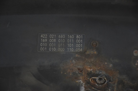 MASKA POKRYWA SILNIKA MERCEDES A W169 160