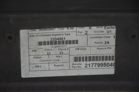 ZDERZAK PRZEDNI PRZÓD MINI COOPER ONE R56 857/3