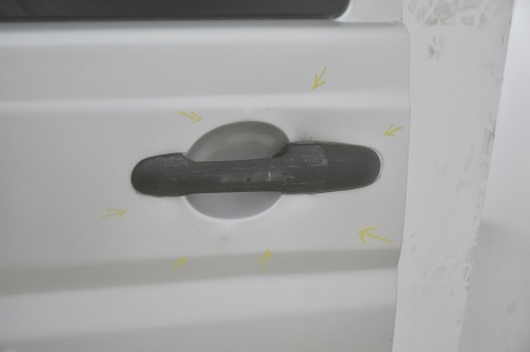 DRZWI TYLNE TYŁ PRAWE BOCZNE MERCEDES VITO W639 9744