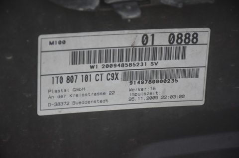 ZDERZAK PRZEDNI PRZÓD VW TOURAN I FL LIFT