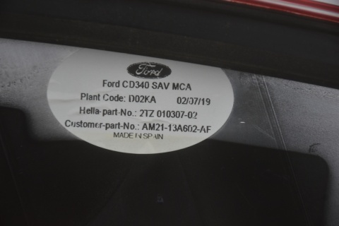 LAMPA TYLNA TYŁ PRAWA W KLAPĘ FORD S-MAX MK1 LIFT LED AM21-13A602-AF