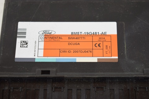 MODUŁ KOMFORTU KEYLESS FORD 8M5T-19G481-AE