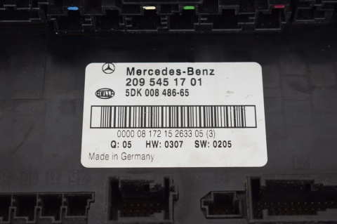 MODUŁ STEROWNIK SAM BCM MERCEDES W209 W907 2095451701