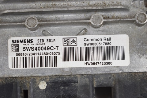 KOMPUTER STEROWNIK CITROEN PEUGEOT 9650517880 5WS40049CT