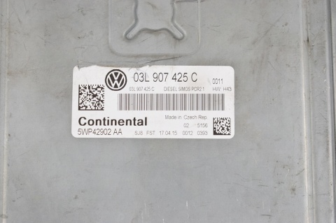 KOMPUTER STEROWNIK VW 1.6 TDI 03L907425C