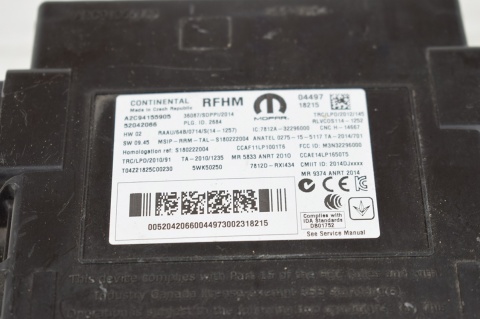 MODUŁ STEROWNIK KOMFORTURFHM FIAT 500X A2C94155905